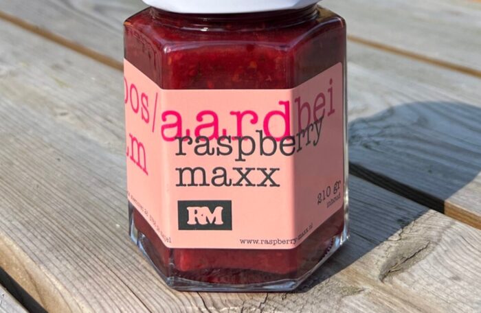 Framboos Aardbei Munt Jam – 210 gram